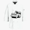Button Chef Coat with Thermometer Pocket Thumbnail