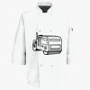 Button Chef Coat with Thermometer Pocket Thumbnail
