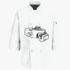 Button Chef Coat with Thermometer Pocket Thumbnail