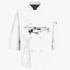 Button Chef Coat with Thermometer Pocket Thumbnail