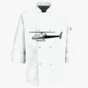 Button Chef Coat with Thermometer Pocket Thumbnail