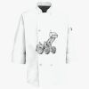 Button Chef Coat with Thermometer Pocket Thumbnail