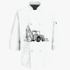 Button Chef Coat with Thermometer Pocket Thumbnail