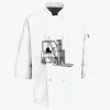 Button Chef Coat with Thermometer Pocket Thumbnail