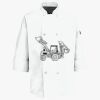 Button Chef Coat with Thermometer Pocket Thumbnail
