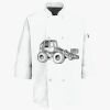 Button Chef Coat with Thermometer Pocket Thumbnail