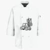 Button Chef Coat with Thermometer Pocket Thumbnail