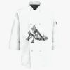 Button Chef Coat with Thermometer Pocket Thumbnail