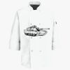 Button Chef Coat with Thermometer Pocket Thumbnail