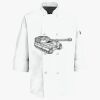 Button Chef Coat with Thermometer Pocket Thumbnail