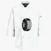 Button Chef Coat with Thermometer Pocket Thumbnail