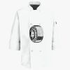 Button Chef Coat with Thermometer Pocket Thumbnail