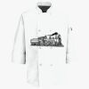 Button Chef Coat with Thermometer Pocket Thumbnail