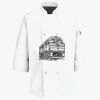 Button Chef Coat with Thermometer Pocket Thumbnail