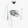 Button Chef Coat with Thermometer Pocket Thumbnail