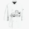 Button Chef Coat with Thermometer Pocket Thumbnail