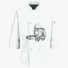 Button Chef Coat with Thermometer Pocket Thumbnail