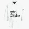 Button Chef Coat with Thermometer Pocket Thumbnail