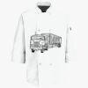 Button Chef Coat with Thermometer Pocket Thumbnail