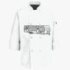 Button Chef Coat with Thermometer Pocket Thumbnail