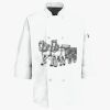 Button Chef Coat with Thermometer Pocket Thumbnail