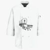 Button Chef Coat with Thermometer Pocket Thumbnail
