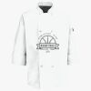 Eight Pearl Button Chef Coat with Thermometer Pocket Thumbnail