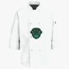 Eight Pearl Button Chef Coat with Thermometer Pocket Thumbnail