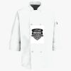 Button Chef Coat with Thermometer Pocket Thumbnail
