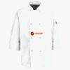 Button Chef Coat with Thermometer Pocket Thumbnail