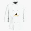 Button Chef Coat with Thermometer Pocket Thumbnail