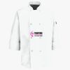 Button Chef Coat with Thermometer Pocket Thumbnail