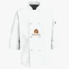 Button Chef Coat with Thermometer Pocket Thumbnail