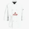 Button Chef Coat with Thermometer Pocket Thumbnail