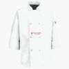 Button Chef Coat with Thermometer Pocket Thumbnail