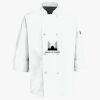 Button Chef Coat with Thermometer Pocket Thumbnail