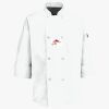 Button Chef Coat with Thermometer Pocket Thumbnail