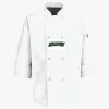 Button Chef Coat with Thermometer Pocket Thumbnail