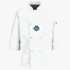 Button Chef Coat with Thermometer Pocket Thumbnail