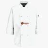 Button Chef Coat with Thermometer Pocket Thumbnail