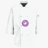Button Chef Coat with Thermometer Pocket Thumbnail