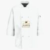 Button Chef Coat with Thermometer Pocket Thumbnail