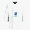 Button Chef Coat with Thermometer Pocket Thumbnail