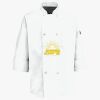Button Chef Coat with Thermometer Pocket Thumbnail