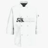 Button Chef Coat with Thermometer Pocket Thumbnail