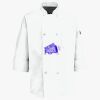 Eight Pearl Button Chef Coat with Thermometer Pocket Thumbnail