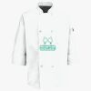 Eight Pearl Button Chef Coat with Thermometer Pocket Thumbnail