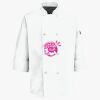 Eight Pearl Button Chef Coat with Thermometer Pocket Thumbnail