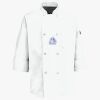 Button Chef Coat with Thermometer Pocket Thumbnail