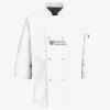 Button Chef Coat with Thermometer Pocket Thumbnail